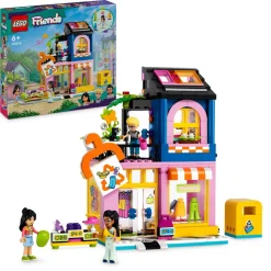 Lego Friends 42614 Boutique Vintage, Giochi Per Bambini Da 6 Anni Con Negozio Giocattolo Di Moda, 3 Mini Bamboline E Un Gatto