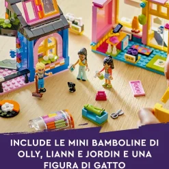 Lego Friends 42614 Boutique Vintage, Giochi Per Bambini Da 6 Anni Con Negozio Giocattolo Di Moda, 3 Mini Bamboline E Un Gatto