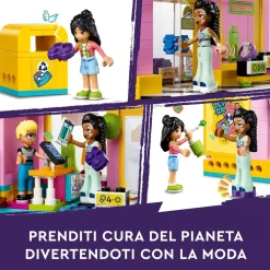 Lego Friends 42614 Boutique Vintage, Giochi Per Bambini Da 6 Anni Con Negozio Giocattolo Di Moda, 3 Mini Bamboline E Un Gatto