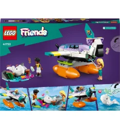 Lego Friends 41752 Idrovolante Di Salvataggio, Aereo Giocattolo Soccorso Animali Con Balena E Mini Bamboline Per Bambini 6+