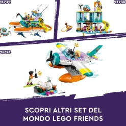 Lego Friends 41752 Idrovolante Di Salvataggio, Aereo Giocattolo Soccorso Animali Con Balena E Mini Bamboline Per Bambini 6+