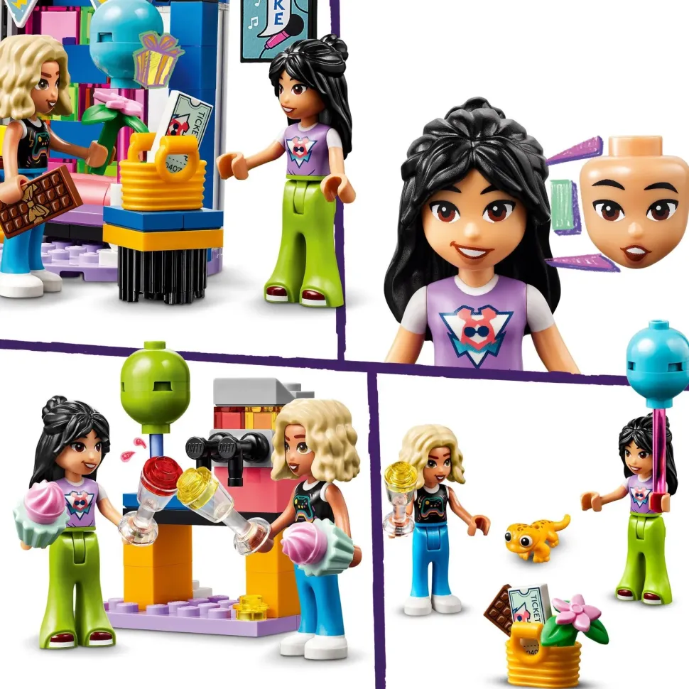 Lego Friends 42610 Karaoke Party, Giochi Musicali Per Bambini Di 6+ Anni Con Palco Girevole E 2 Mini Bamboline Di Liann E Nova