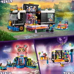 Lego Friends 42610 Karaoke Party, Giochi Musicali Per Bambini Di 6+ Anni Con Palco Girevole E 2 Mini Bamboline Di Liann E Nova