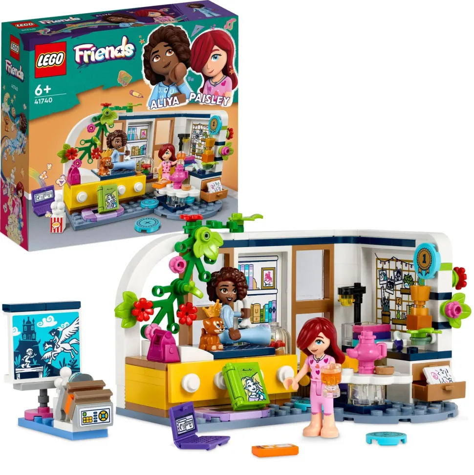Lego Friends 41740 La Cameretta Di Aliya, Set Camera Da Letto Per Pigiama Party, Giochi Per Bambini 6+, Piccola Idea Regalo
