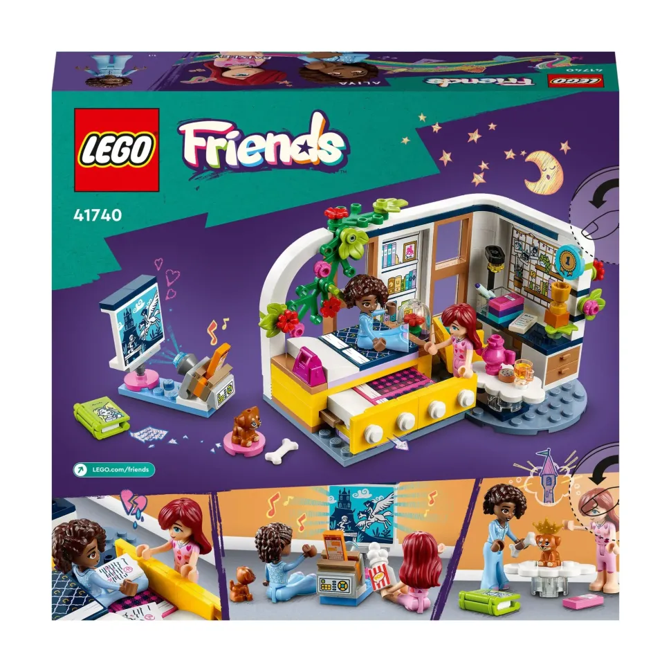 Lego Friends 41740 La Cameretta Di Aliya, Set Camera Da Letto Per Pigiama Party, Giochi Per Bambini 6+, Piccola Idea Regalo