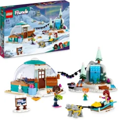Lego Friends 41760 Vacanza In Igloo Con Tenda Da Campeggio, 2 Cani Da Slitta E Mini Bamboline, Giochi Per Bambine E Bambini