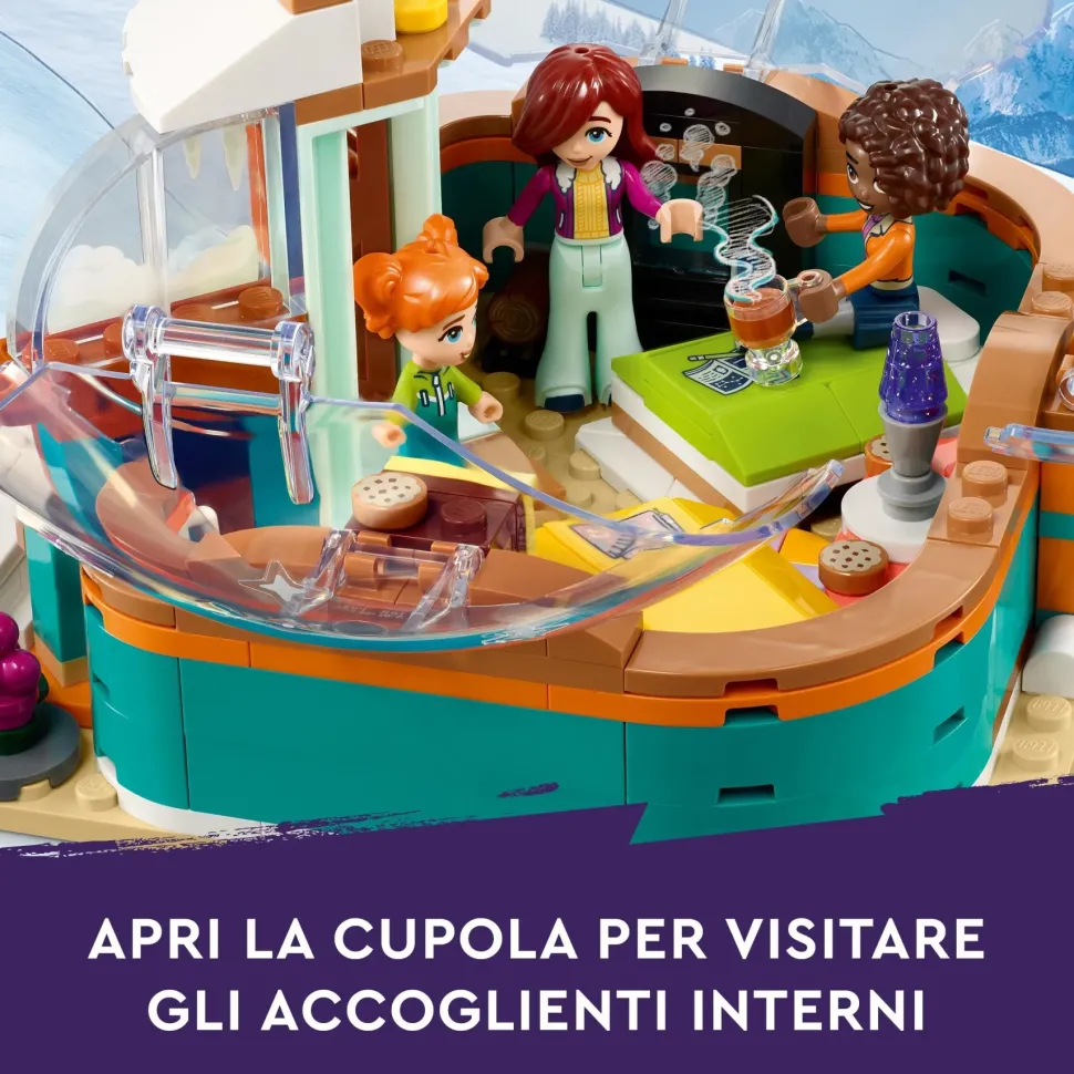 Lego Friends 41760 Vacanza In Igloo Con Tenda Da Campeggio, 2 Cani Da Slitta E Mini Bamboline, Giochi Per Bambine E Bambini