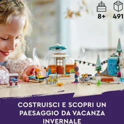 Lego Friends 41760 Vacanza In Igloo Con Tenda Da Campeggio, 2 Cani Da Slitta E Mini Bamboline, Giochi Per Bambine E Bambini