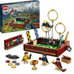 Lego Harry Potter 76416 Baule Del Quidditch, Gioca A 3 Diverse Sfide Fino A Due Giocatori, Con Minifigure Di Draco Malfoy