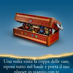 Lego Harry Potter 76416 Baule Del Quidditch, Gioca A 3 Diverse Sfide Fino A Due Giocatori, Con Minifigure Di Draco Malfoy
