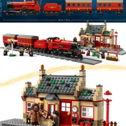 Lego Harry Potter 76423 Espresso Per Hogwarts E Stazione Di Hogsmeade Con Treno Giocattolo, Binari, Biglietteria, 8 Minifigure
