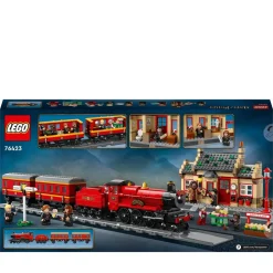 Lego Harry Potter 76423 Espresso Per Hogwarts E Stazione Di Hogsmeade Con Treno Giocattolo, Binari, Biglietteria, 8 Minifigure