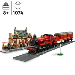 Lego Harry Potter 76423 Espresso Per Hogwarts E Stazione Di Hogsmeade Con Treno Giocattolo, Binari, Biglietteria, 8 Minifigure