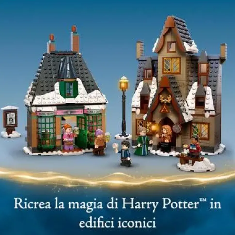 Lego Harry Potter Visita Al Villaggio Di Hogsmeade, Set Giocattoli Per Bambini, Minifigure D'Oro Del 20° Anniversario, 76388