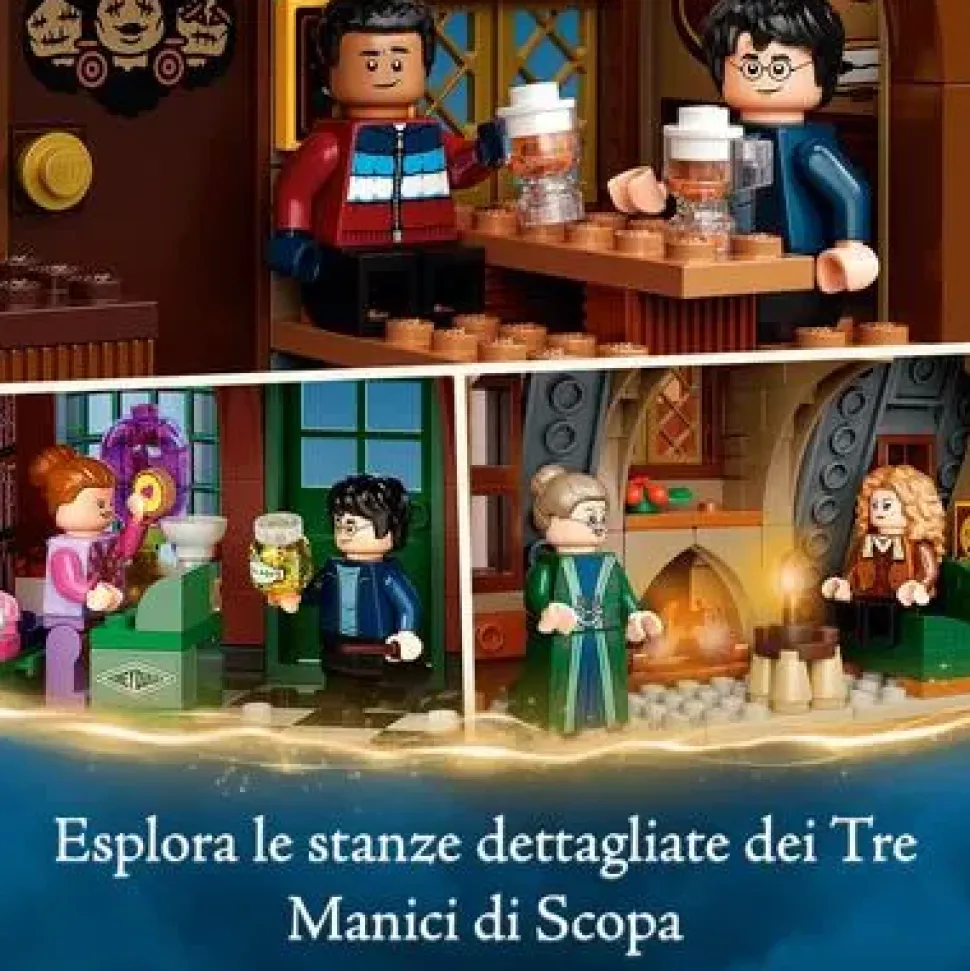 Lego Harry Potter Visita Al Villaggio Di Hogsmeade, Set Giocattoli Per Bambini, Minifigure D'Oro Del 20° Anniversario, 76388