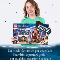 Lego Harry Potter Visita Al Villaggio Di Hogsmeade, Set Giocattoli Per Bambini, Minifigure D'Oro Del 20° Anniversario, 76388