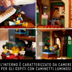 Lego Icons 10325 Baita Alpina, Modellino Di Casa Con Minifigure, Modellismo Da Costruire Per Adulti, Regalo Per Donna E Uomo