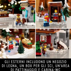Lego Icons 10325 Baita Alpina, Modellino Di Casa Con Minifigure, Modellismo Da Costruire Per Adulti, Regalo Per Donna E Uomo