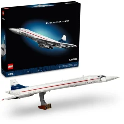 Lego Icons 10318 Concorde Kit Modellismo Da Costruire Per Adulti, Iconico Modellino Di Aereo Passeggeri, Regalo Uomo O Donna