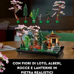 Lego Icons 10315 Il Giardino Tranquillo, Kit Giardino Botanico Zen Per Adulti Con Fiori Di Loto, Regalo Per Donna E Uomo