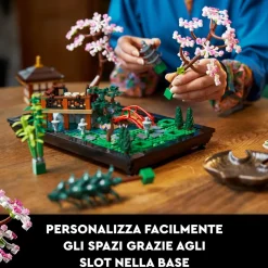 Lego Icons 10315 Il Giardino Tranquillo, Kit Giardino Botanico Zen Per Adulti Con Fiori Di Loto, Regalo Per Donna E Uomo