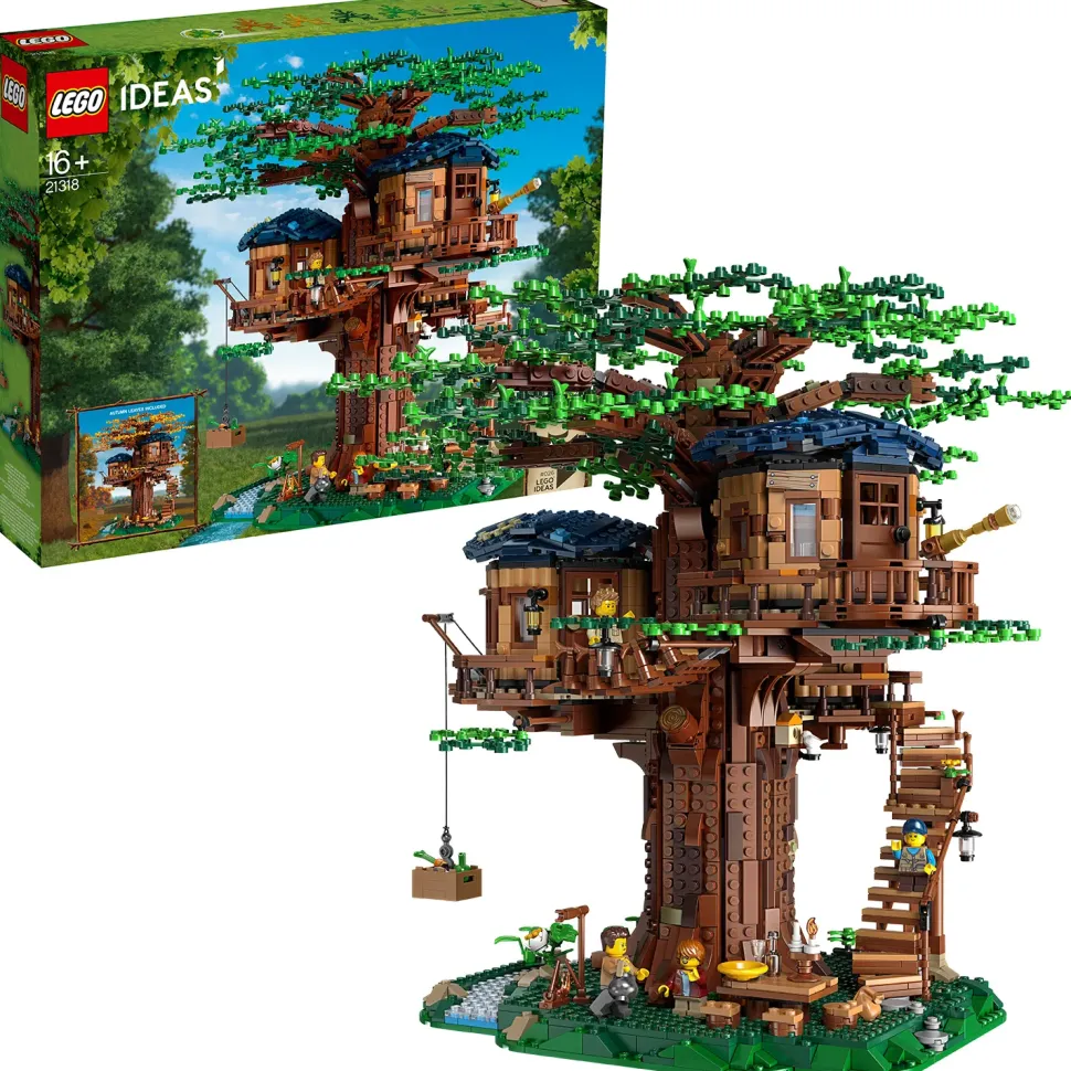 Lego Ideas 21318 Casa Sull'Albero, Modellino Da Costruire Con Elementi In Plastica Pe, Con 3 Casette E Minifigure, Idee Regalo