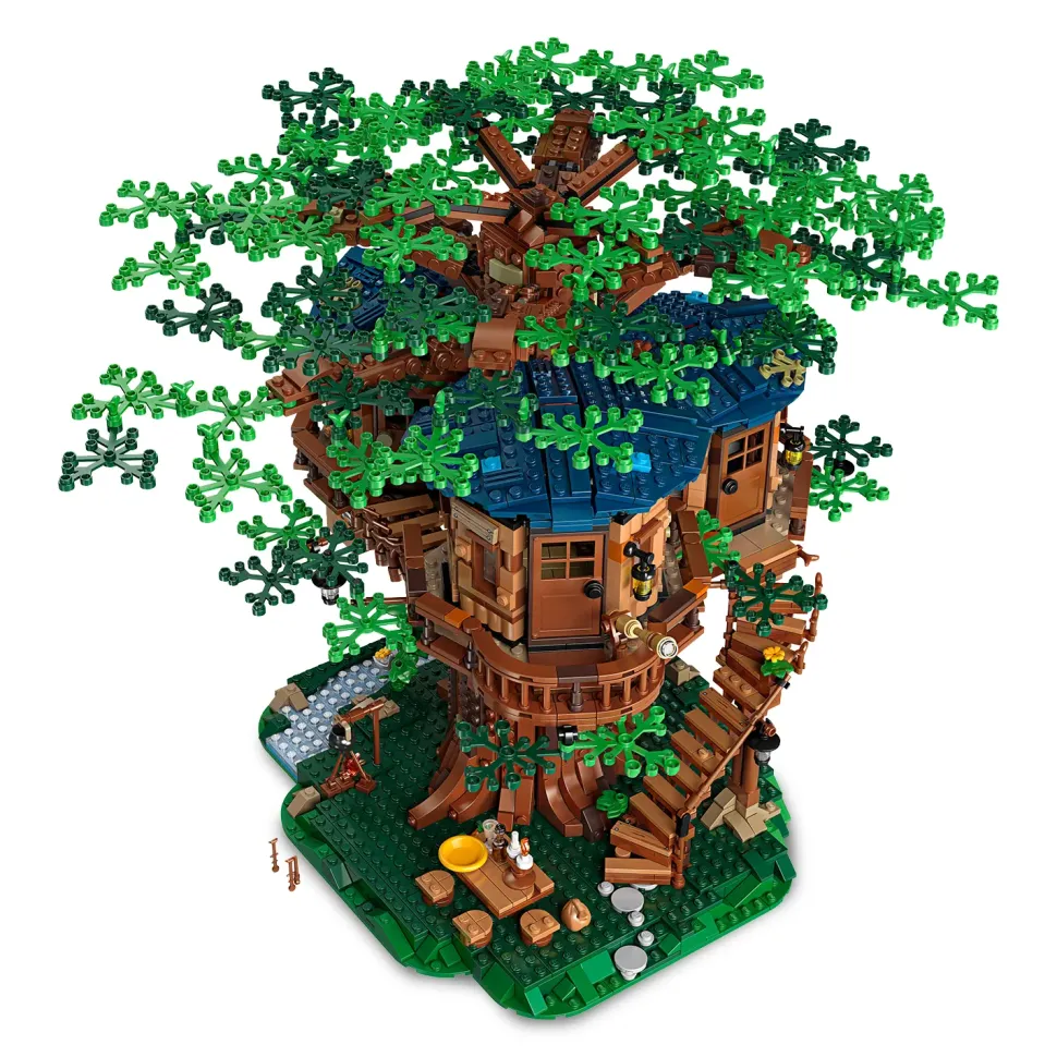 Lego Ideas 21318 Casa Sull'Albero, Modellino Da Costruire Con Elementi In Plastica Pe, Con 3 Casette E Minifigure, Idee Regalo
