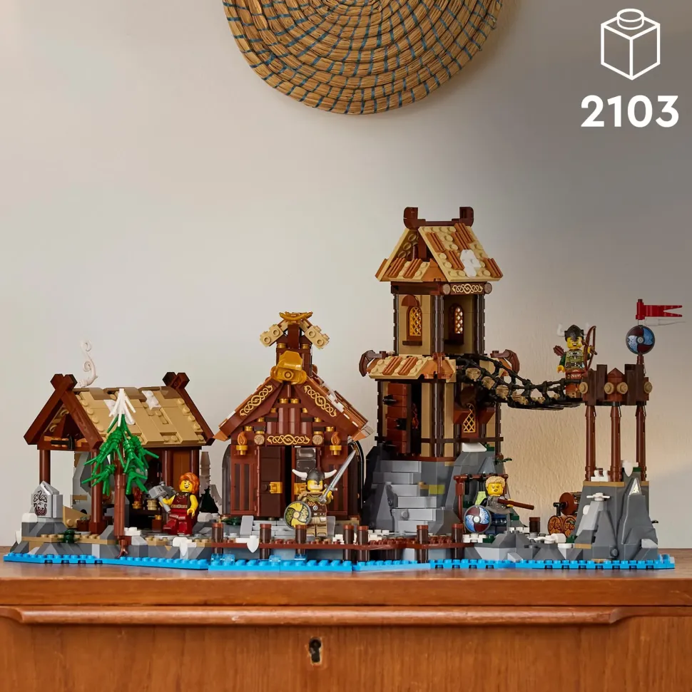 Lego Ideas 21343 Villaggio Vichingo, Kit Modellismo Per Adulti Da Costruire, Grande Set Idea Regalo Uomo, Donna, Lui E Lei