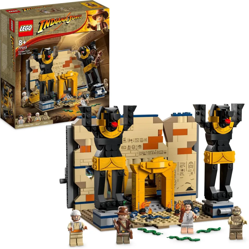 Lego Indiana Jones 77013 Fuga Dalla Tomba Perduta, Gioco Con Tempio E Minifigure Della Mummia Da I Predatori Dell'Arca Perduta