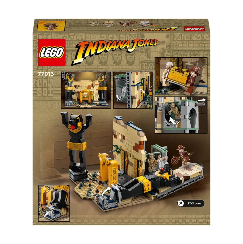 Lego Indiana Jones 77013 Fuga Dalla Tomba Perduta, Gioco Con Tempio E Minifigure Della Mummia Da I Predatori Dell'Arca Perduta