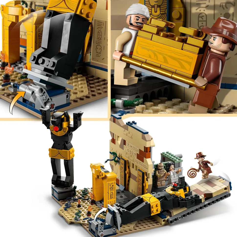 Lego Indiana Jones 77013 Fuga Dalla Tomba Perduta, Gioco Con Tempio E Minifigure Della Mummia Da I Predatori Dell'Arca Perduta