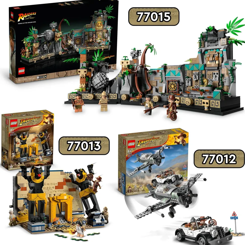 Lego Indiana Jones 77013 Fuga Dalla Tomba Perduta, Gioco Con Tempio E Minifigure Della Mummia Da I Predatori Dell'Arca Perduta
