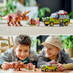 Lego Jurassic Park 76959 La Ricerca Del Triceratopo, Dinosauro Giocattolo Per Bambini 8+ Anni, Collezione 30° Anniversario