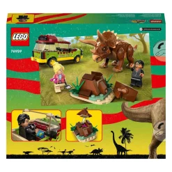 Lego Jurassic Park 76959 La Ricerca Del Triceratopo, Dinosauro Giocattolo Per Bambini 8+ Anni, Collezione 30° Anniversario