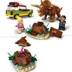 Lego Jurassic Park 76959 La Ricerca Del Triceratopo, Dinosauro Giocattolo Per Bambini 8+ Anni, Collezione 30° Anniversario