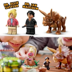 Lego Jurassic Park 76959 La Ricerca Del Triceratopo, Dinosauro Giocattolo Per Bambini 8+ Anni, Collezione 30° Anniversario