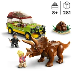 Lego Jurassic Park 76959 La Ricerca Del Triceratopo, Dinosauro Giocattolo Per Bambini 8+ Anni, Collezione 30° Anniversario