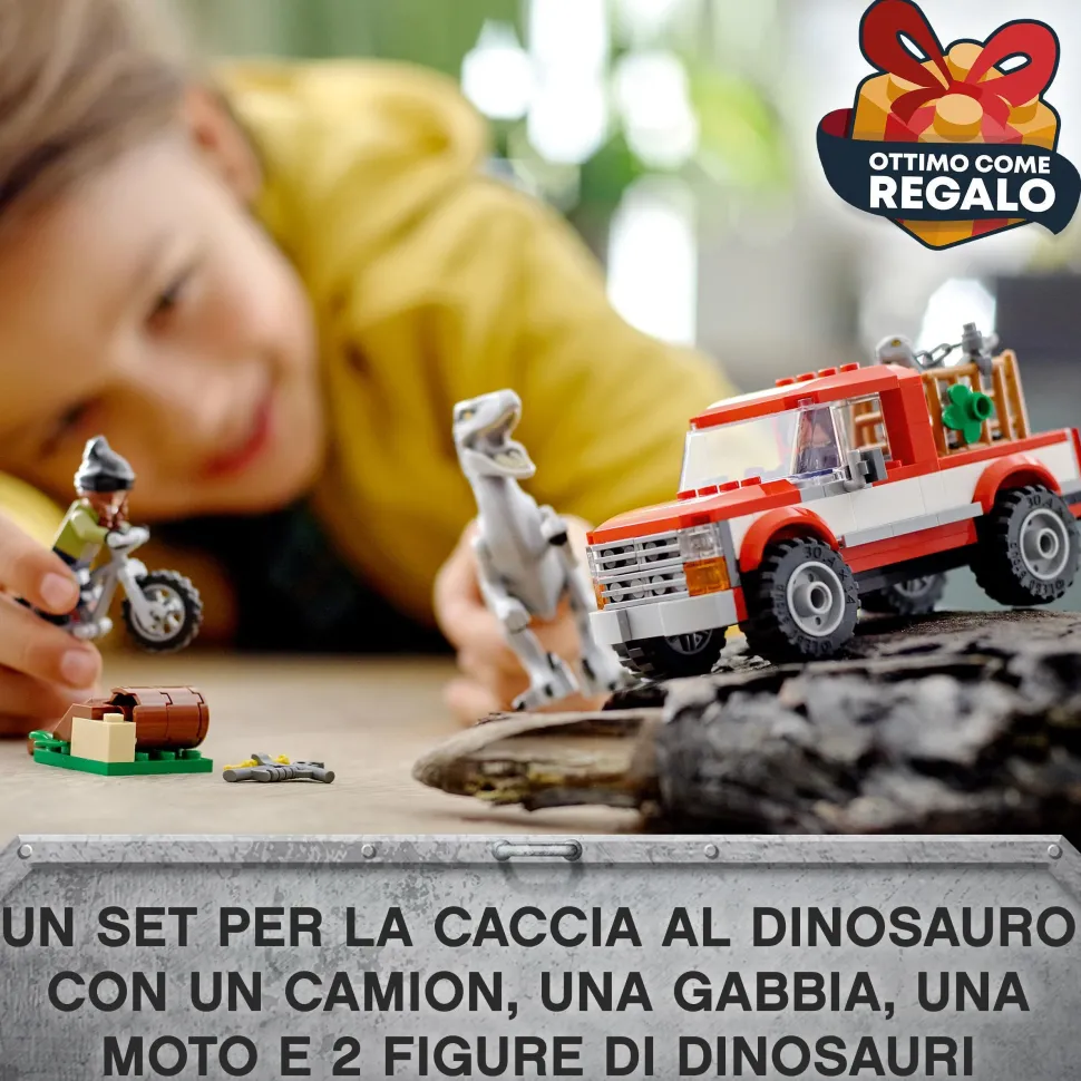 Lego Jurassic World 76946 La Cattura Dei Velociraptor Blue E Beta, Giochi Per Bambini Di 6+ Anni Con Dinosauri Giocattolo