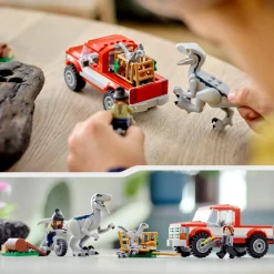 Lego Jurassic World 76946 La Cattura Dei Velociraptor Blue E Beta, Giochi Per Bambini Di 6+ Anni Con Dinosauri Giocattolo
