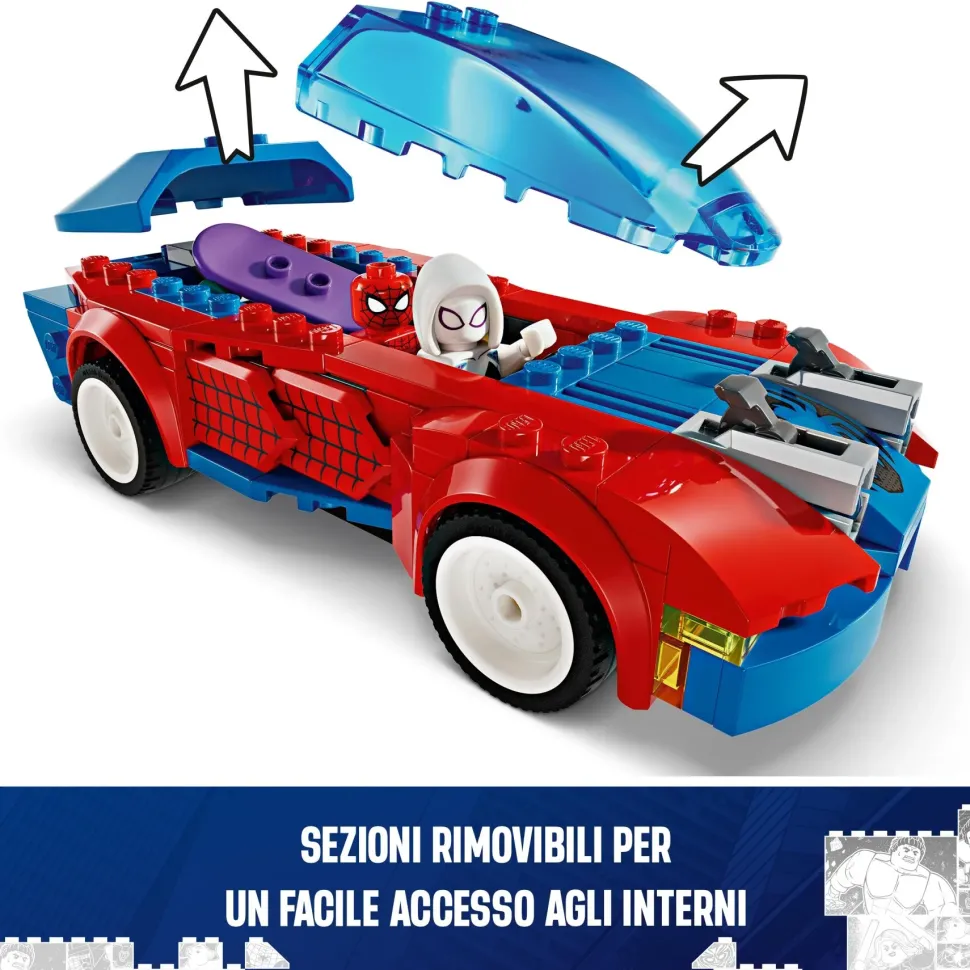 Lego Marvel 76279 Auto Da Corsa Di Spider-Man E Venom Goblin, Gioco Per Bambini Di 7+ Anni, Veicoli Giocattolo Dei Supereroi