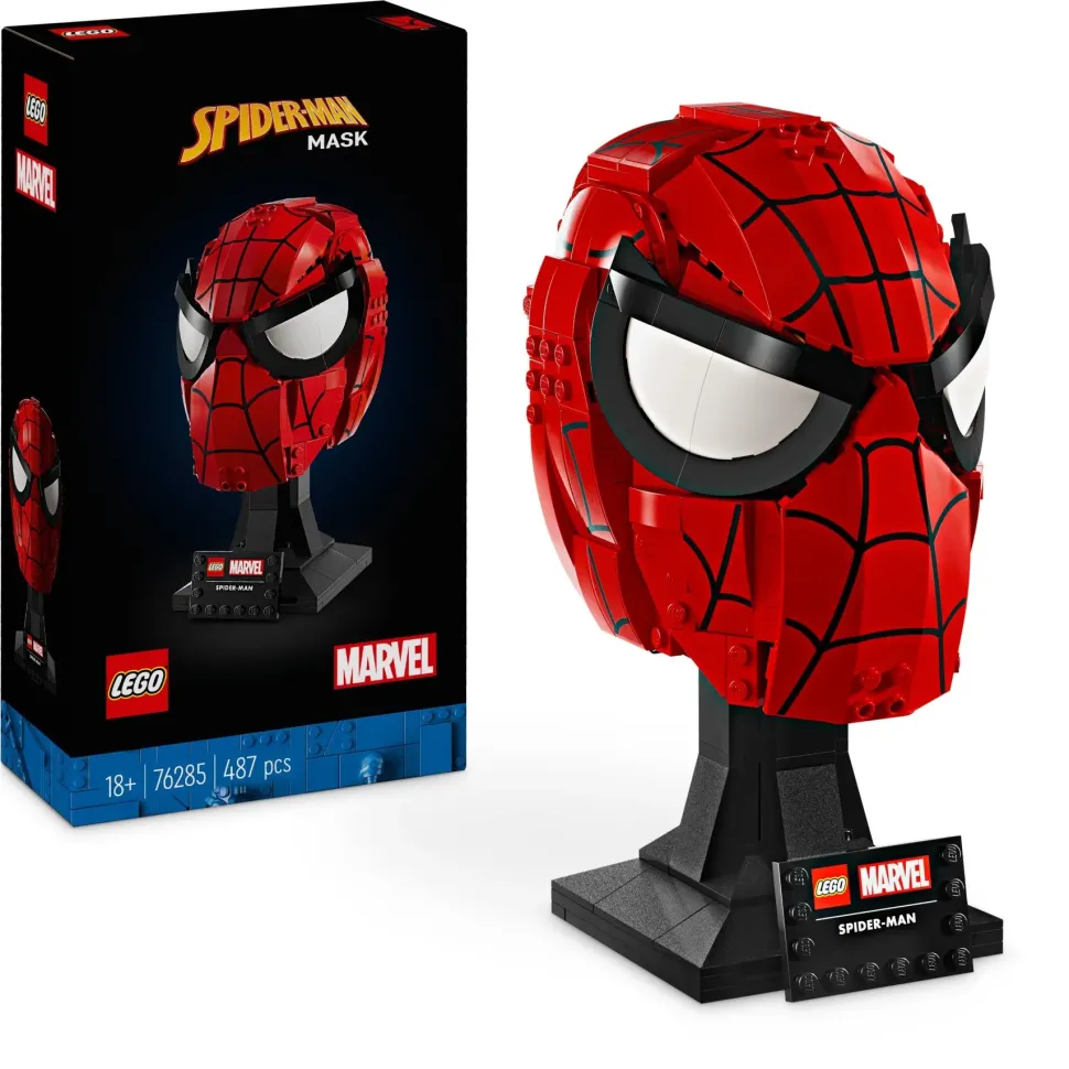 Lego Marvel 76285 Maschera Di Spider-Man, Modellino Da Costruire Del Supereroe, Regalo Per Adulti, Uomo, Donna, Papa E Mamma