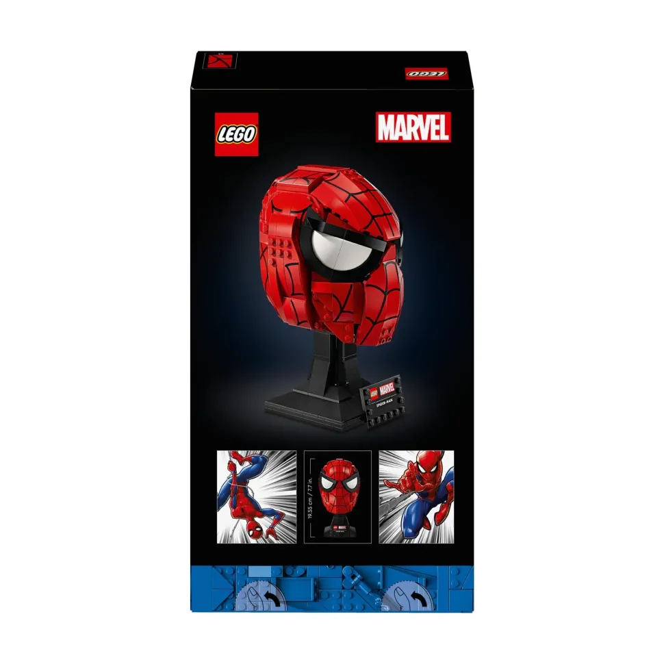 Lego Marvel 76285 Maschera Di Spider-Man, Modellino Da Costruire Del Supereroe, Regalo Per Adulti, Uomo, Donna, Papa E Mamma