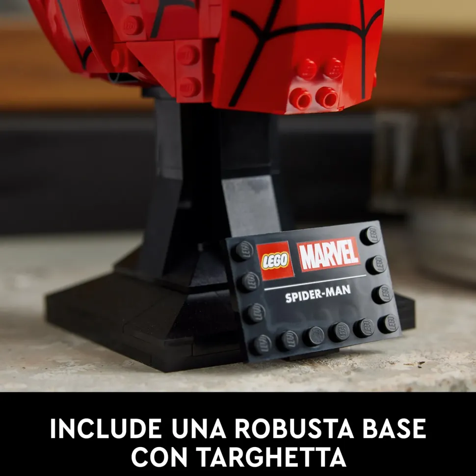 Lego Marvel 76285 Maschera Di Spider-Man, Modellino Da Costruire Del Supereroe, Regalo Per Adulti, Uomo, Donna, Papa E Mamma