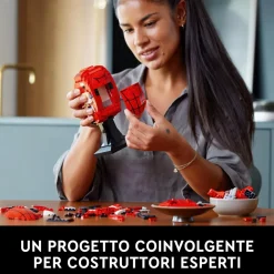 Lego Marvel 76285 Maschera Di Spider-Man, Modellino Da Costruire Del Supereroe, Regalo Per Adulti, Uomo, Donna, Papa E Mamma