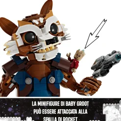 Lego Marvel 76282 Rocket E Baby Groot, Giochi Per Bambini Di 10+ Anni Con Action Figure Snodabile E Minifigure Del Supereroe