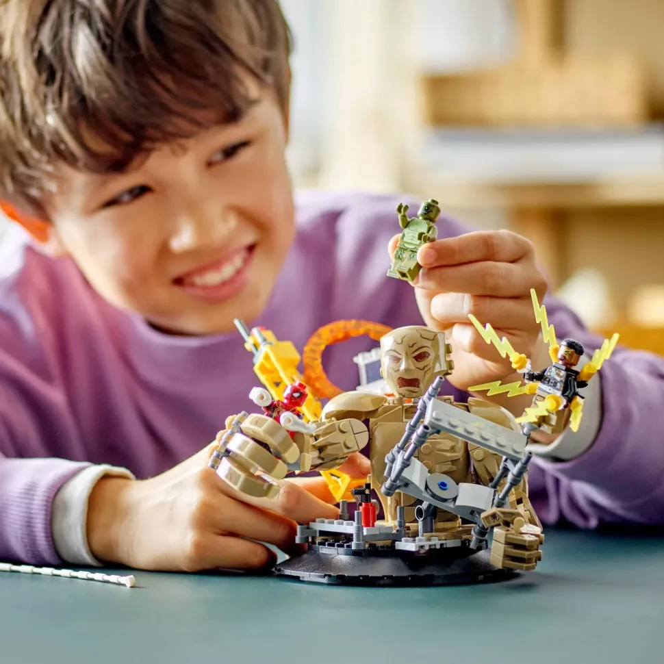 Lego Marvel 76280 Spider-Man Vs. Uomo Sabbia: Battaglia Finale Con Minifigure Dei Cattivi, Gioco Per Bambini 10+, Idea Regalo