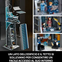 Lego Marvel 76269 Torre Degli Avengers, Kit Modellismo Per Adulti Con Modellino Di Aereo E 31 Minifigure, Regalo Uomo O Donna