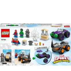 Lego Marvel Spidey E I Suoi Fantastici Amici Resa Dei Conti Tra Hulk E Rhino, Monster Truck, Giocattolo Per Bambini 4+, 10782