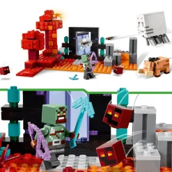 Lego Minecraft 21255 Agguato Nel Portale Del Nether, Gioco Per Bambini Di 8+ Anni, Set Con Scene Di Battaglia E Personaggi