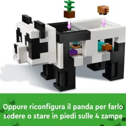 Lego Minecraft 21245 Il Rifugio Del Panda, Modellino Da Costruire Di Casa Giocattolo, Giochi Per Bambini, Idea Regalo